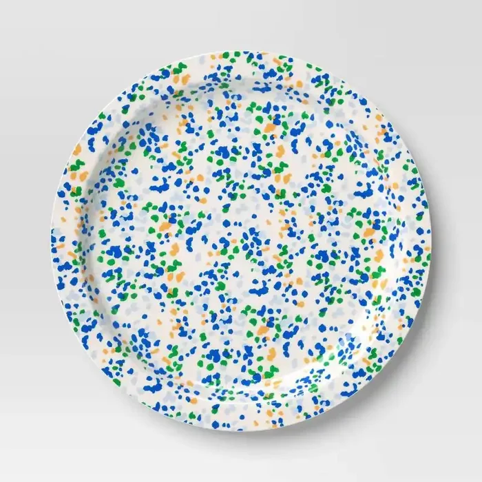 10.5″ Plastic Terrazzo New Dinner Plate Ivory – Room Essentials™