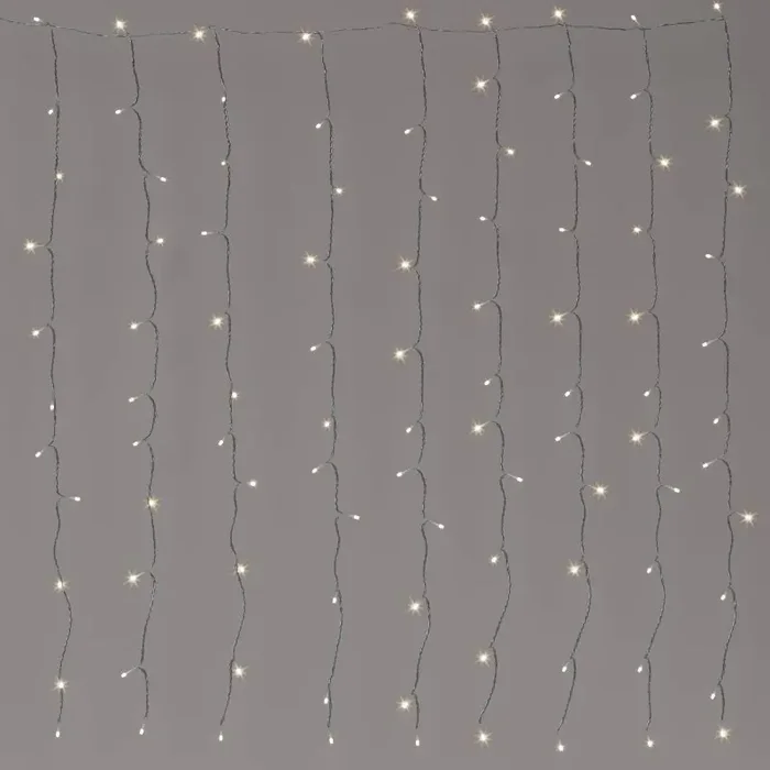 100ltr LED Plug-in Curtain String Lights with Clips – Room Essentials™ UL Listed, Indoor/Outdoor, 8 Settings
