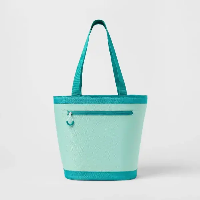 12 Cans/13.9qt Soft Sided Tote Cooler – Sun Squad™ Aqua