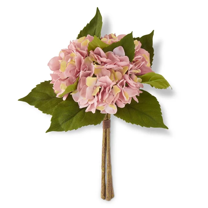 15″ PINK HYDRANGEA BUNDLE (3 STEMS)