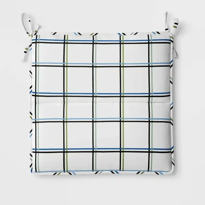 16″x16″ Grid Outdoor Chair Seat Cushion White – Room Essentials™