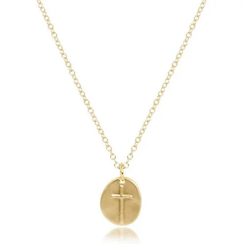 16 Inch Gold Inspire Small Gold Charm