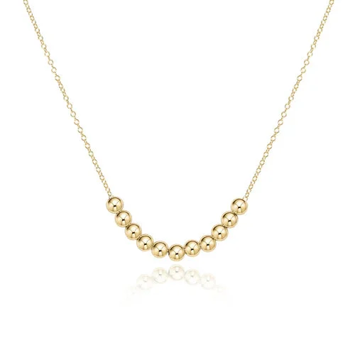 16” Necklace Gold- Classic Beaded Bliss