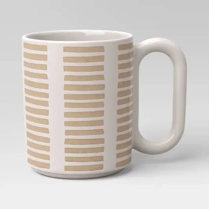 16oz Stoneware Broken Blinds Print Mug Golden Apple – Room Essentials™