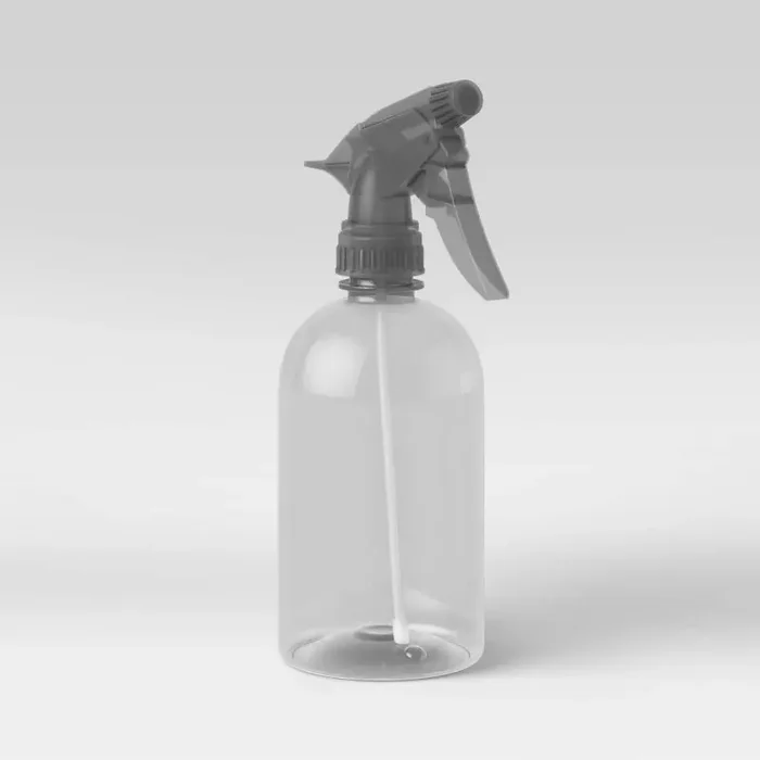 17fl oz Garden Spray Bottle Gray – Room Essentials™ Ergonomic Handle, Translucent, Plant Misting