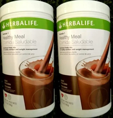 2 HERBALIFE FORMULA 1 NUTRITIONAL SHAKE Dutch Chocolate MIX
