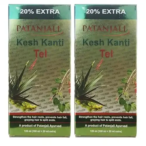 2 x Patanjali Kesh Kanti Hair Oil 100ml (Pack of 2)