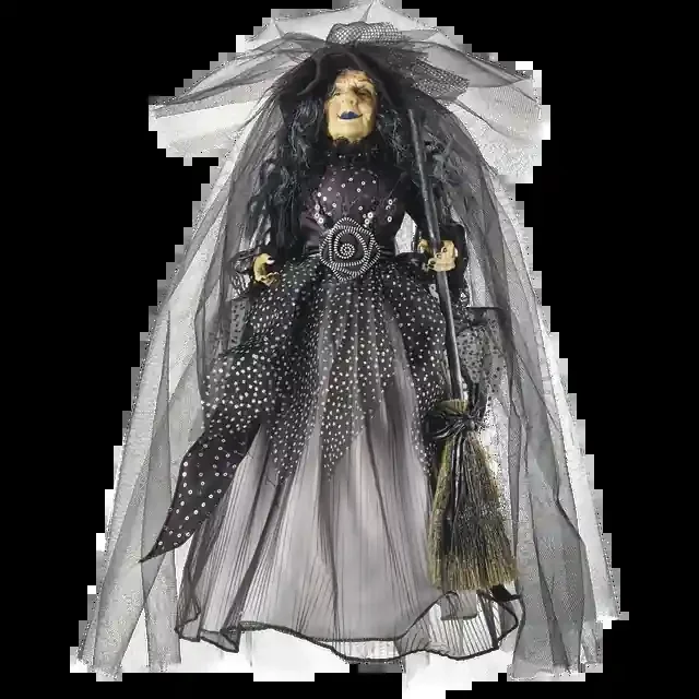 20″ Witch With Broom