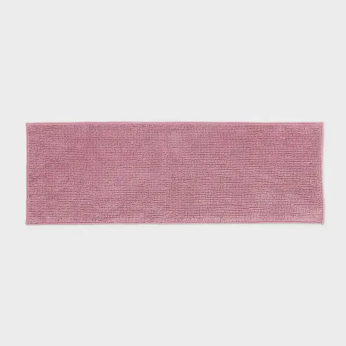 20″x58″ Runner Everyday Chenille Bath Rug Pink – Room Essentials™