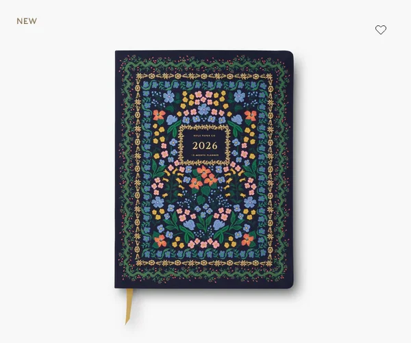 2026 12 month planner