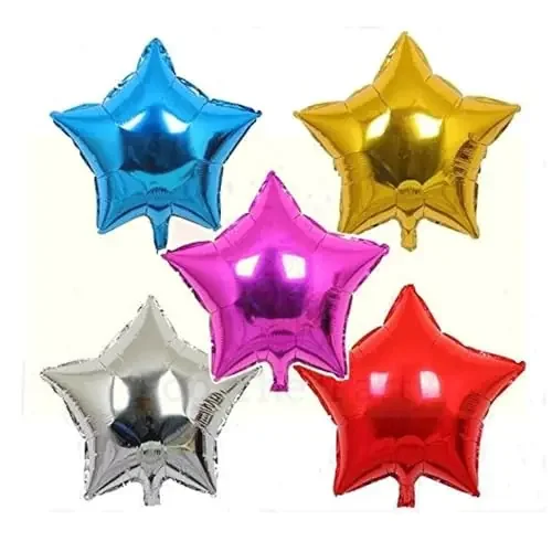 25pcs Multi Color 10Inch Star Foil Balloons for Birthday Parties New Year‘s Decoration Wedding Decoration or any event.