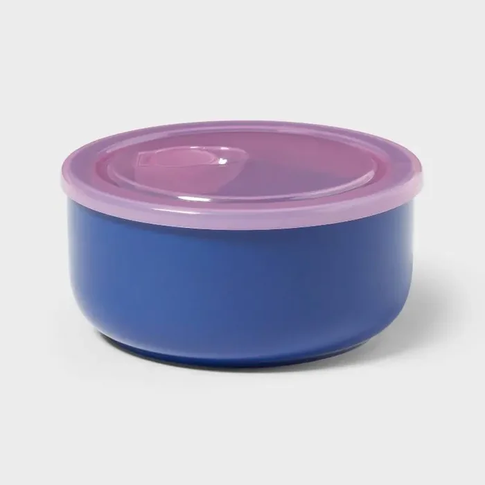 2pc Food Storage Bowl with Vented Lid Blue/Pink – Room Essentials™