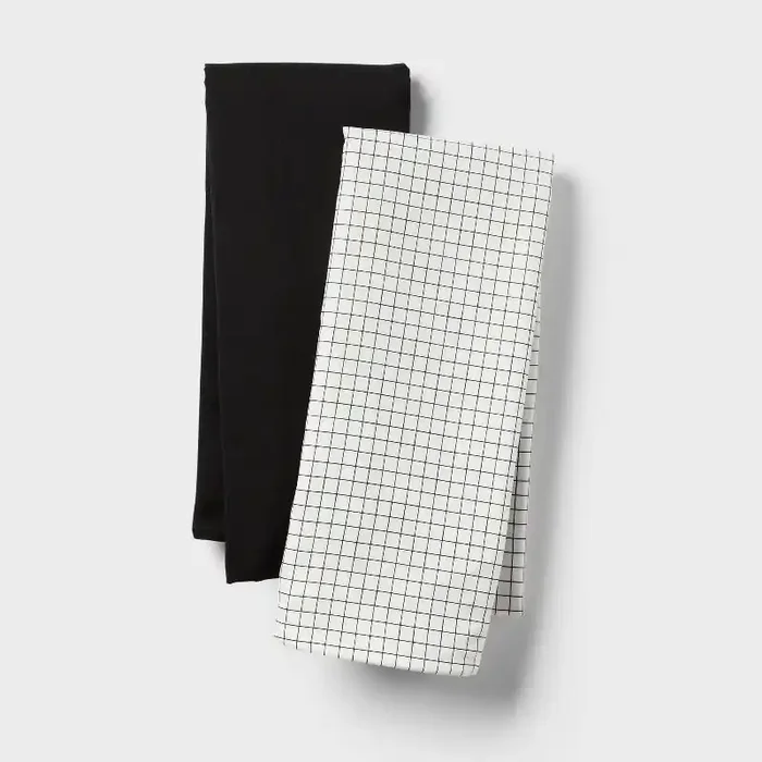 2pk Microfiber Body Pillow Cover Micro Grid/Black – Room Essentials ™