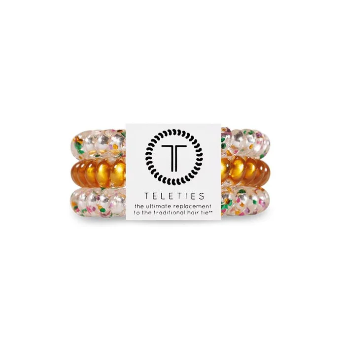 3 Pack Hair Ties Large Mardi Party