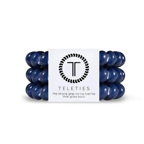 3 Pack Hair Ties Large Nantucket Navy