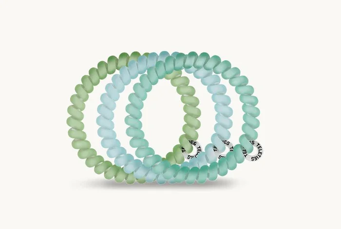 3 Pack Hair Ties Small Turquoise