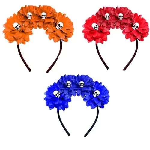 3pc Headbands Design Hair Bands Happy Halloween Party Hair Accessories for Kids Women Cute Headwear Hair Hoop for Halloween Hair Decorations