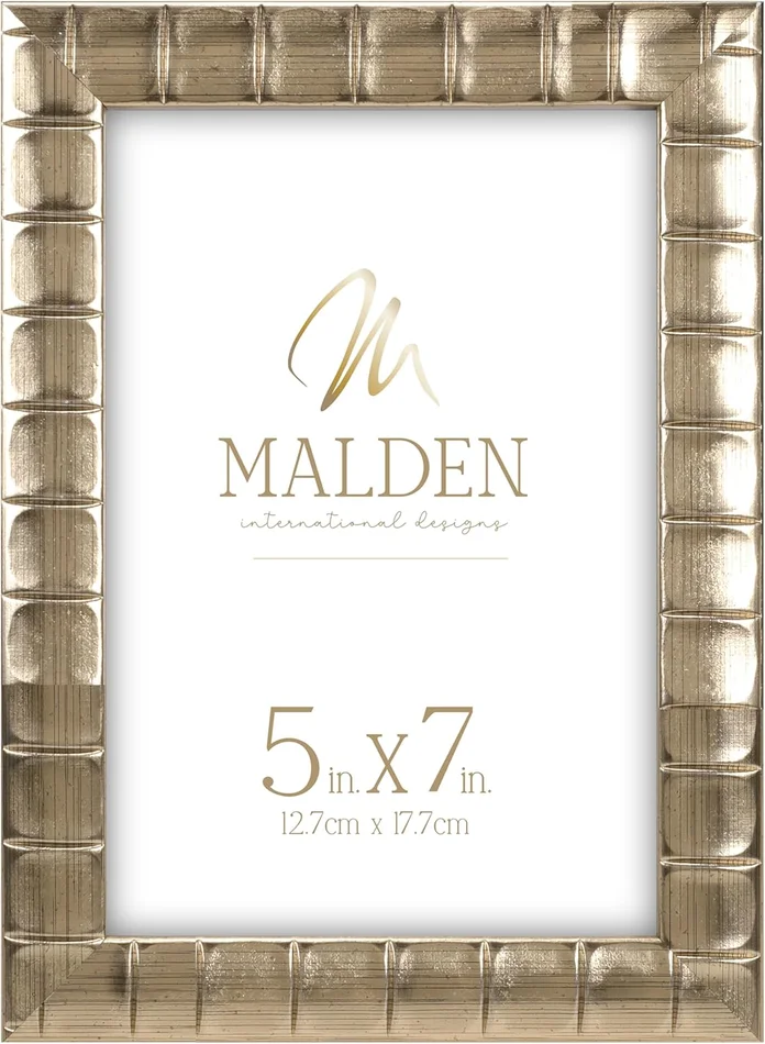 4×6 Bamboo Picture Frame with Gold Finish