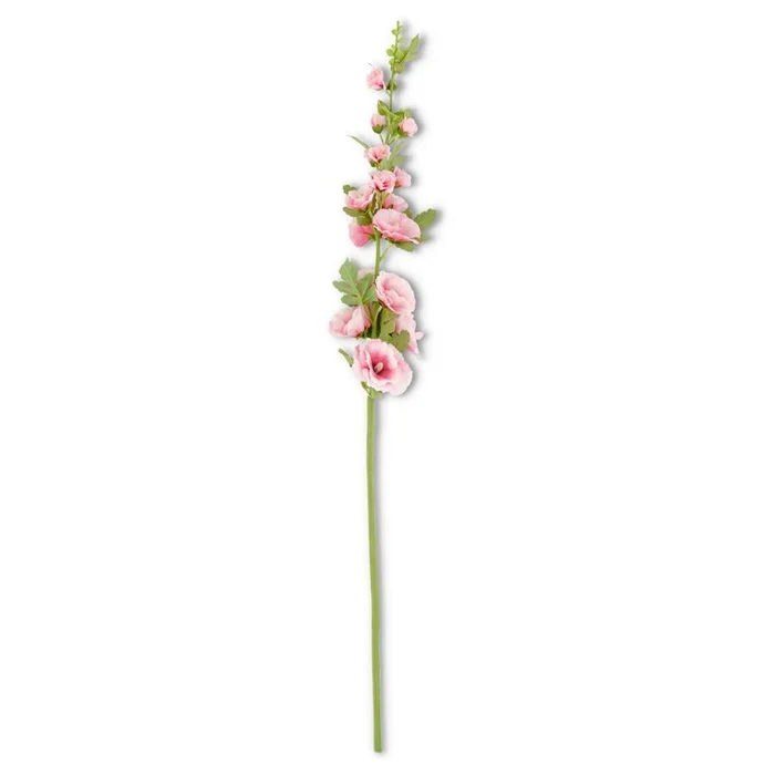 43″ PINK HOLLYHOCK STEM