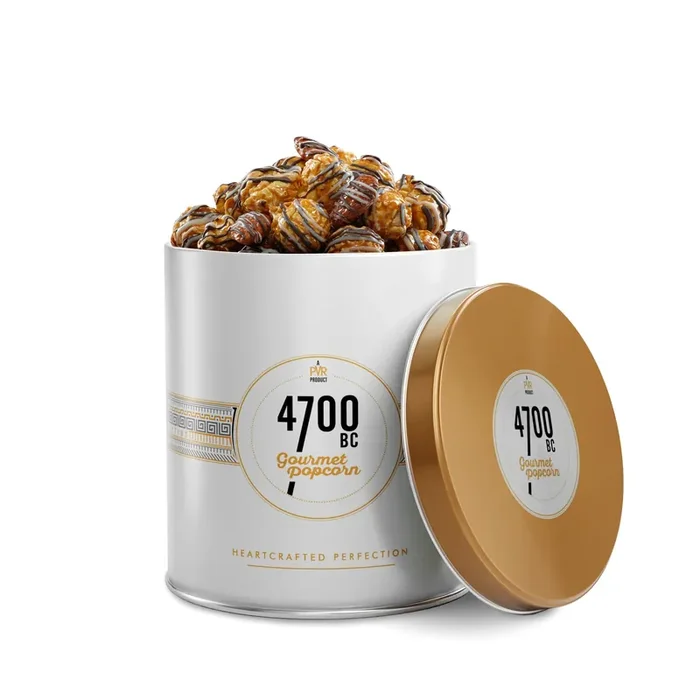 4700BC Gourmet Popcorn, Tiramisu Chocolate, Tin, 135g