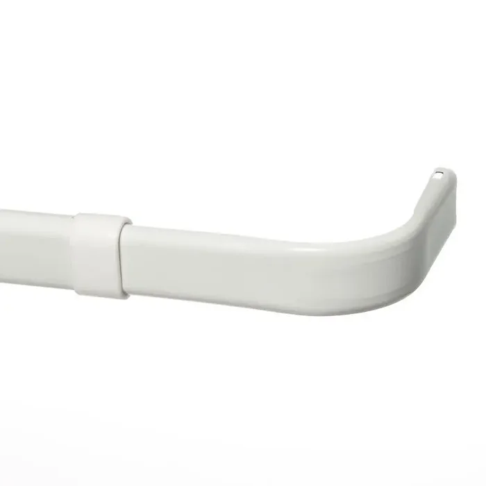 48″-84″ Single Curtain Rod White – Room Essentials™ Metal, Powder-Coated, Adjustable Length, .79″ Diameter