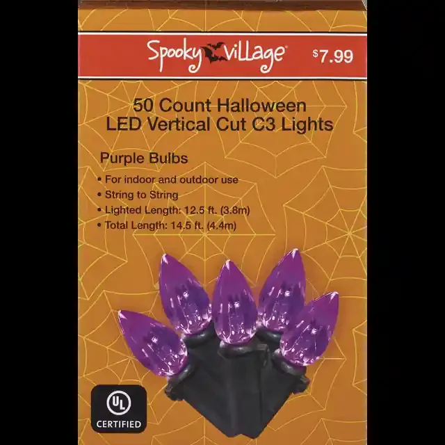 50 Ul Halloween Led Vertical Cut C3