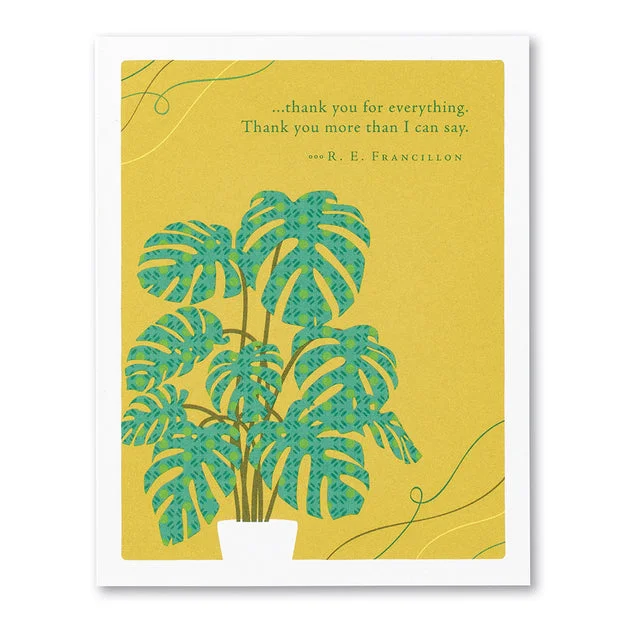 “…Thank You For Everything” Thank You Card