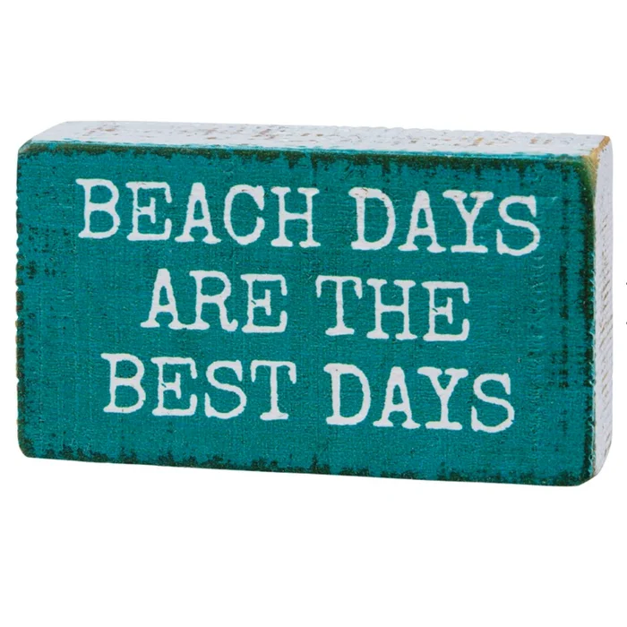 “Beach Days” Block Sign