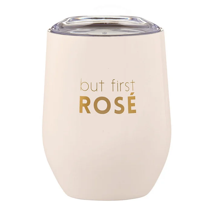 “But First Rose” Tumbler