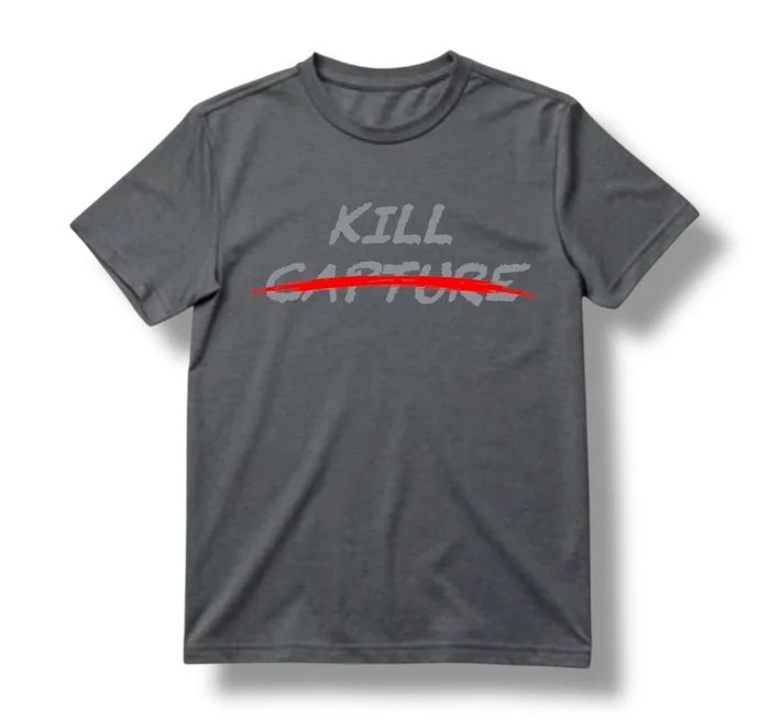 “KILL CAPTURE” TEE (HEATHER METAL)