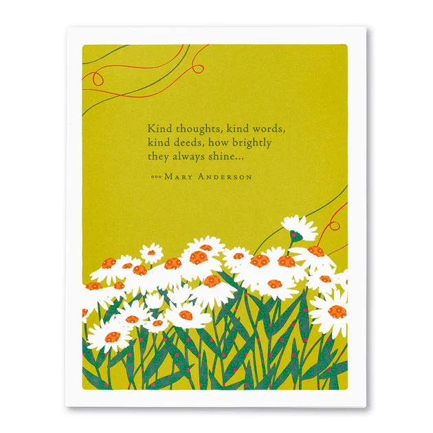 “Kind Thoughts, Kind Words” Thank You Card