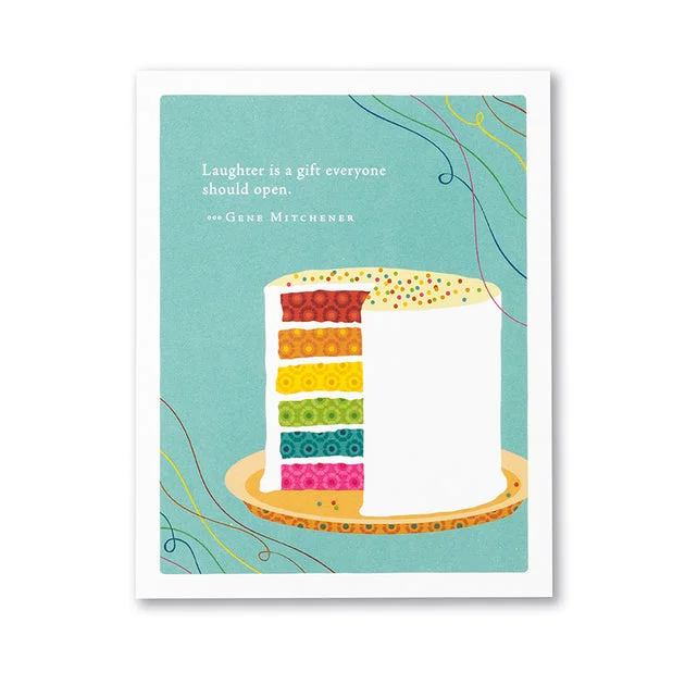 “Laughter is a Gift Everyone Should Open” Birthday Card