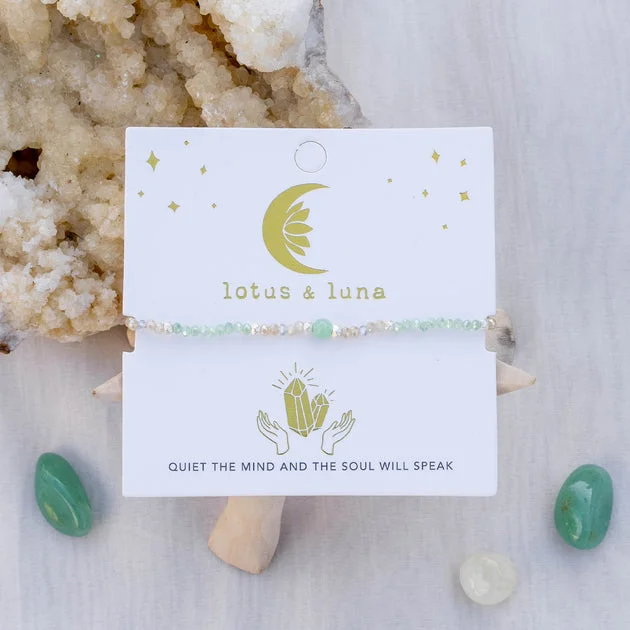 “Quiet the Mind and the Soul Will Speak” Goddess Bracelet