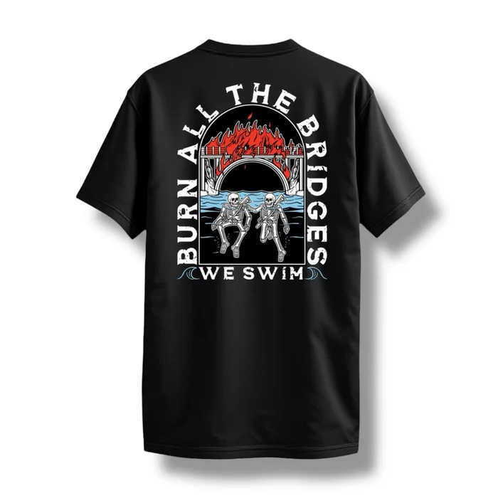 “WE SWIM” TEE (BLACK)