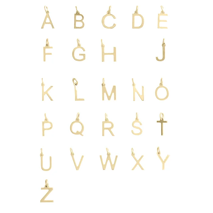 9ct Gold Initial Pendant