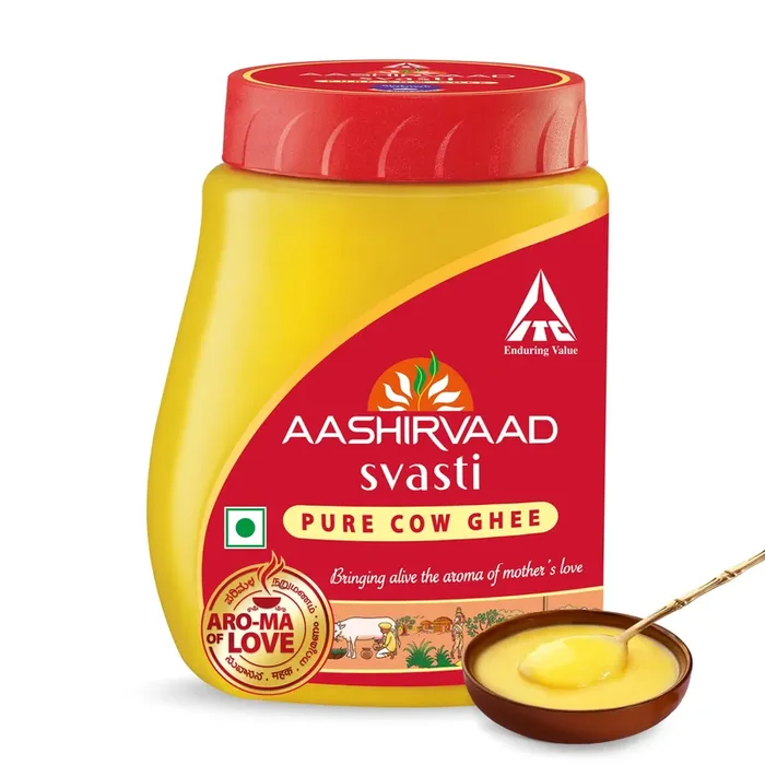 Aashirvaad Pure Cow Ghee PET Jar Rich Aroma 1L