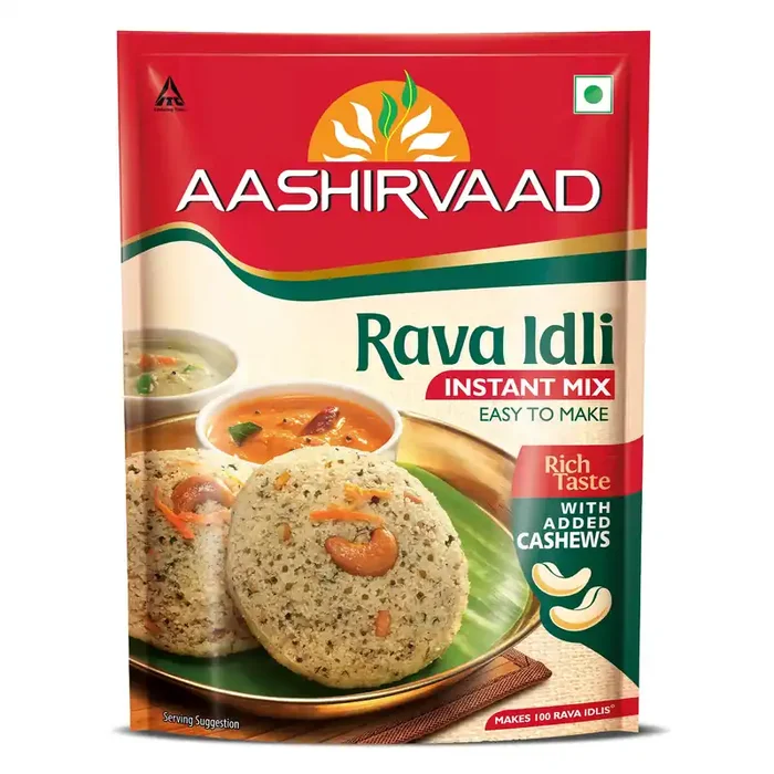 Aashirvaad Rava Idli Instant Mix 1kg Pack Easy to Make 50 Rava Idlis in 3 Steps Soft & Fluffy Idlis