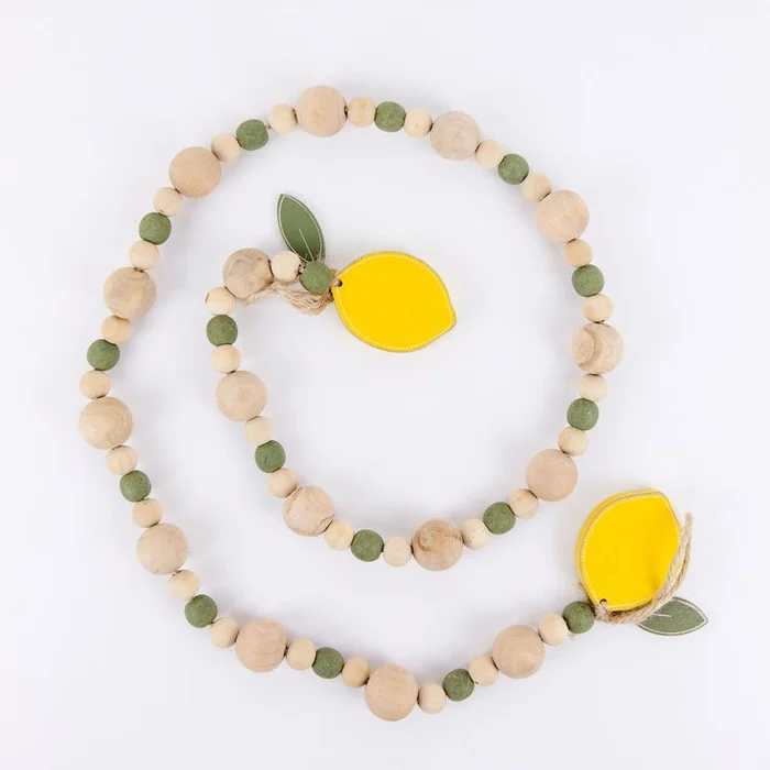 Adams & Co Wood Bead Garland