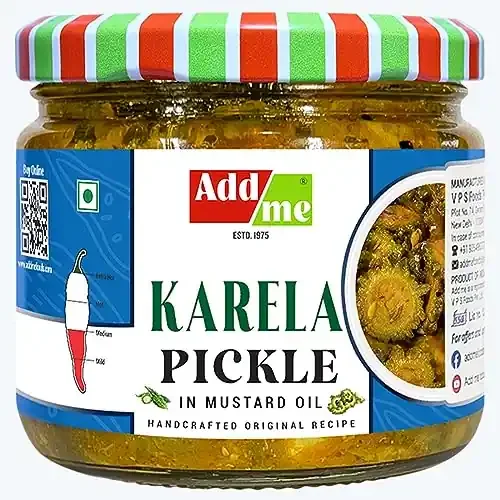 Add Me Authentic Karele ka achar 300gm Gourd Pickles Pickle Glass Jar