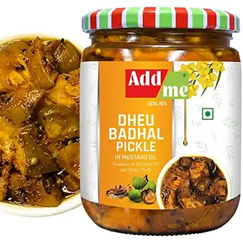 Add Me Home Made Punjabi Himachali Badhal ka Achar Pickle in Mustard Oil 500gm dheu Pickle ka achar Glass Pack 500g