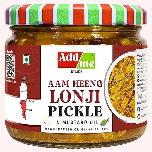 Add Me Homemade Aam ka achar Heeng Lonji Pickle 300g Hing Mango Pickles in Mustard Oil