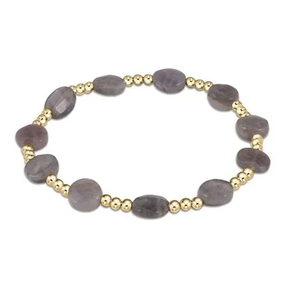 Admire Gold 3mm Bead Bracelet Labradorite