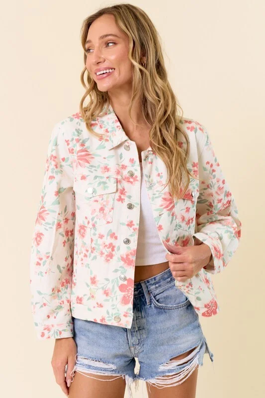 ALL EYES ON ME FLORAL PRINT JACKET