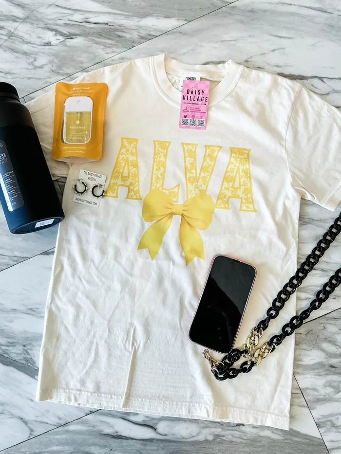 Alva Golden Bow Tee