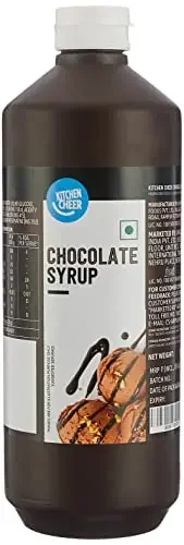 Amazon Brand – Kitchen Cheer Chocolate Syrup 1.3 kg Rich Chocolate Flavour, Creamy Texture, No Malt Extract