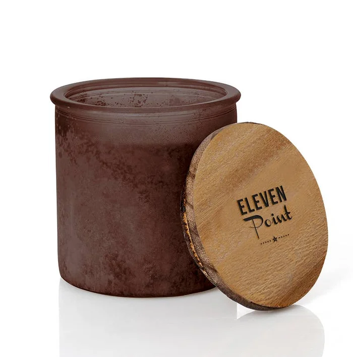 Amber River Rock Candle