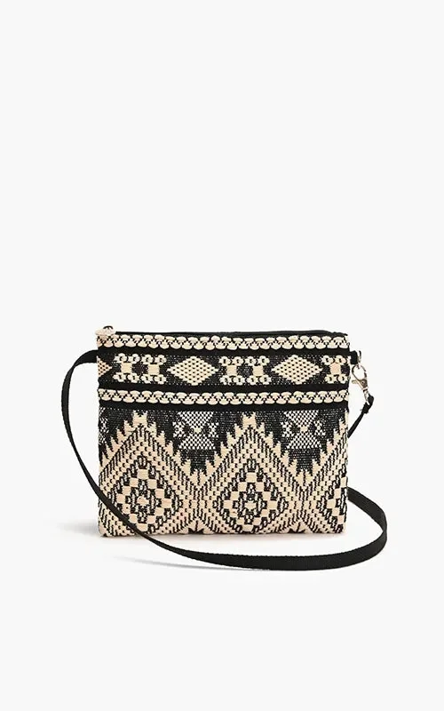 America & Beyond Top Zip Clutch