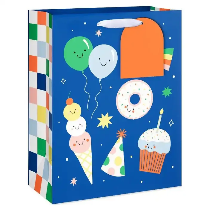 American Greetings Kids‘ Large Gift Bag Birthday Icons