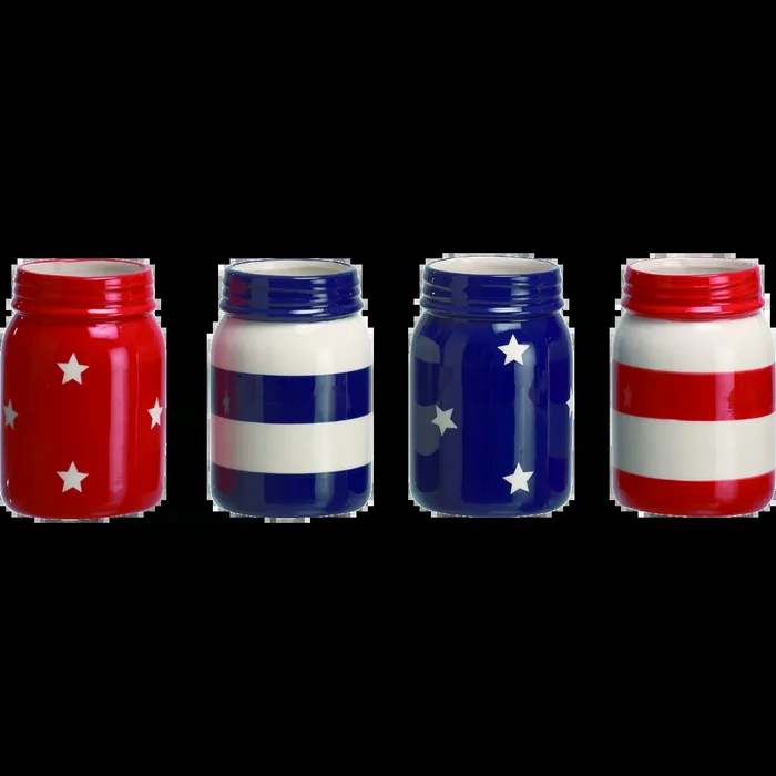 AMERICANA MASON JAR VASE