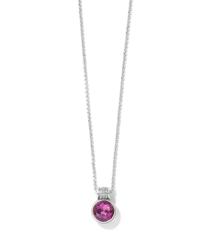 Amethyst Meridian Aurora Crystal Petite Necklace – Brighton